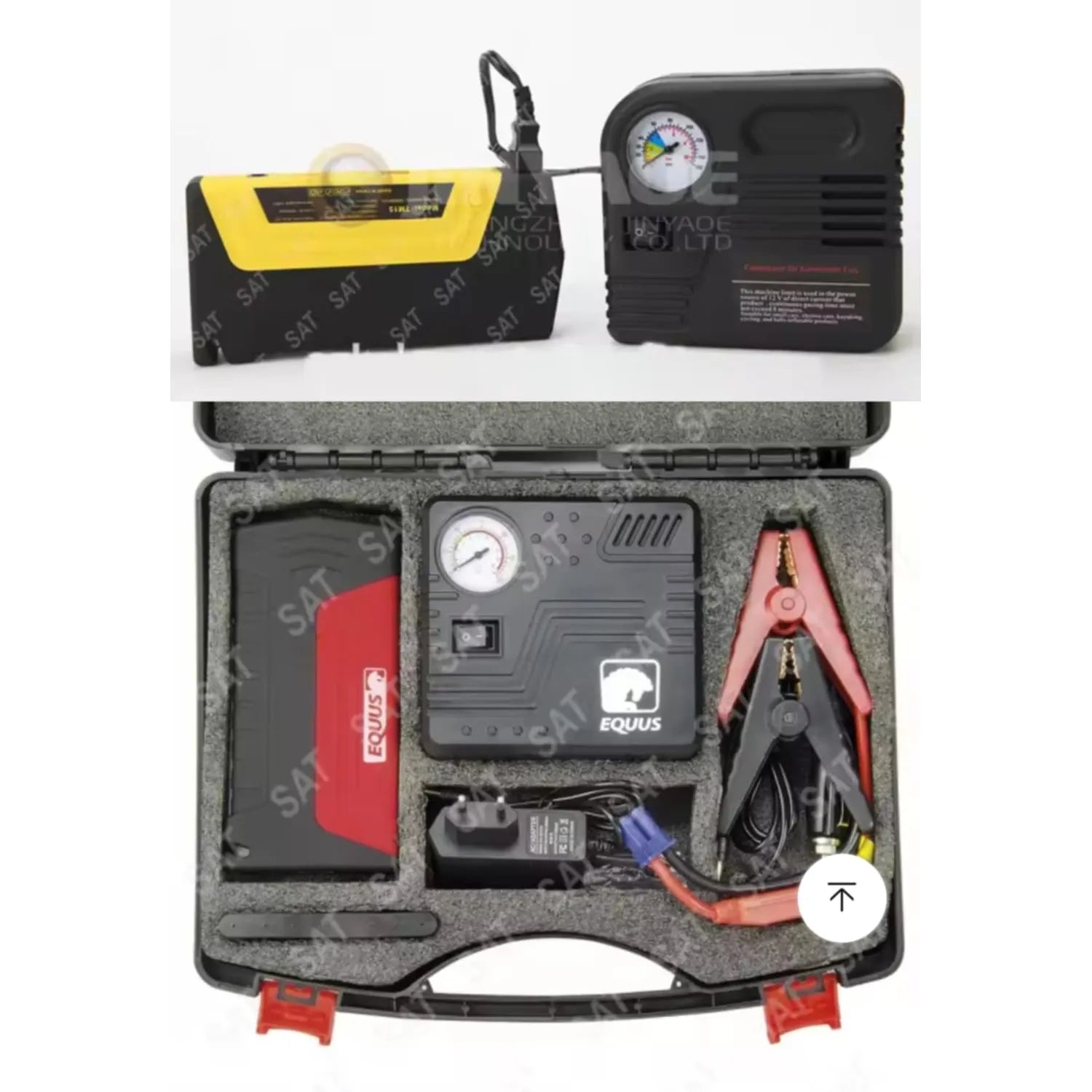 Arrancador de batería para coche con Compresor de aire inteligente