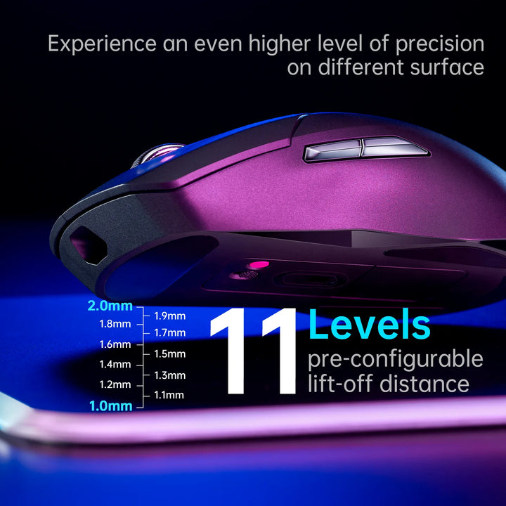 Rapoo VT9PRO 68g Ultra-Light Dual Mode Wireless Gaming Mouse Esports Grade Performance PAW3398 Sensor 26000DPI 1ms Response Time